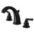 Kingston Brass KB980 Magellan Widespread Bathroom Faucet, Matte Black