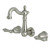 Kingston Brass KS1228AL Heritage Wall Mount Bathroom Faucet, Brushed Nickel