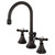 Kingston Brass KS2985BEX Essex Widespread Bathroom Faucet with Brass Pop-Up, Oil Rubbed Bronze