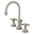 Kingston Brass KS2988ZX Millennium Widespread Bathroom Faucet with Brass Pop-Up, Brushed Nickel