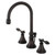 Kingston Brass KS2985TAL Tudor Widespread Bathroom Faucet with Brass Pop-Up, Oil Rubbed Bronze