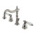 Kingston Brass KB1978WLL Wilshire Widespread Bathroom Faucet with Plastic Pop-Up, Brushed Nickel