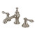 Kingston Brass KC7068AL Vintage 8 in. Widespread Bathroom Faucet, Brushed Nickel