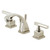 Kingston Brass KS4946CQL Claremont 8 in. Widespread Bathroom Faucet, Polished Nickel