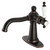 Kingston Brass KSD154KLNB Nautical Single-Handle Bathroom Faucet with Push Pop-Up, Naples Bronze