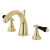 Kingston Brass KS2972PKL Duchess Widespread Bathroom Faucet with Brass Pop-Up, Polished Brass