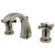 Kingston Brass KS4986ZX Millennium 8" Widespread Bathroom Faucet, Polished Nickel