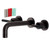 Kingston Brass KS8125CKL Kaiser Two-Handle Wall Mount Bathroom Faucet, Oil Rubbed Bronze