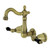 Kingston Brass KS1223PKL Duchess Two-Handle Wall Mount Bathroom Faucet, Antique Brass