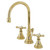 Kingston Brass KS2982BEX Essex Widespread Bathroom Faucet with Brass Pop-Up, Polished Brass