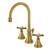 Kingston Brass KS2987BEX Essex Widespread Bathroom Faucet with Brass Pop-Up, Brushed Brass