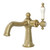 Kingston Brass KS154KLPB Nautical Single-Handle Bathroom Faucet with Push Pop-Up, Polished Brass