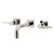 Kingston Brass KS6126DL Concord Two-Handle Wall Mount Bathroom Faucet, Polished Nickel