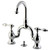 Kingston Brass KS7991TAL Tudor Bridge Bathroom Faucet with Brass Pop-Up, Polished Chrome