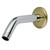 Kingston Brass K150K4 Trimscape 6" Shower Arm with Flange, Polished Chrome/Polished Brass