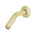 Kingston Brass K155K2 Aquaelements 6" Shower Arm with Flange, Polished Brass