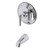 Kingston Brass KB2631MLTTO Tub Trim Only Without Shower, Polished Chrome