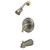 Kingston Brass KB1639T Tub and Shower Faucet Trim Only for KB1639, Brushed Nickel/Polished Brass