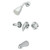 Kingston Brass KB6231LL Legacy Tub and Shower Faucet, Polished Chrome