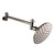 Kingston Brass CK135K4 Victorian 5" Showerhead with High Low Adjustable Arm, Black Stainless