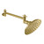 Kingston Brass CK135K7 Victorian 5" Showerhead with High Low Adjustable Arm, Brushed Brass