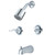 Kingston Brass KB8241NFL NuWave French Tub and Shower Faucet, Polished Chrome