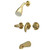Kingston Brass KB6232LL Legacy Tub and Shower Faucet, Polished Brass