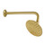 Kingston Brass K135A7CK Victorian 5-1/4" Shower Head with Shower Arm, Brushed Brass