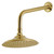 Kingston Brass K136A7CK Victorian 8" Brass Shower Head with 12" Shower Arm, Brushed Brass