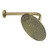 Kingston Brass K136A3CK Victorian 8" Brass Shower Head with 12" Shower Arm, Antique Brass