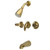 Kingston Brass KB232LL Tub and Shower Faucet, Polished Brass