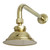 Kingston Brass P10PBCK Victorian Brass Showerhead with 12" Shower Arm Combo, Polished Brass