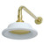 Kingston Brass P60PBCK Victorian Sunflower Shower Head with 12-Inch Shower Arm, Polished Brass