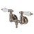 Kingston Brass AE33T8 Aqua Vintage 3-3/8 Inch Wall Mount Tub Faucet, Brushed Nickel