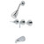 Kingston Brass KB8131NDL Single Handle Tub & Shower Faucet, Polished Chrome