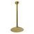 Kingston Brass K236K27 Trimscape 7-3/4 Inch Showerhead with 17 in. Ceiling Mount Shower Arm, Brushed Brass