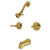 Kingston Brass KB247ACL American Classic Two-Handle Tub and Shower Faucet, Brushed Brass