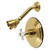 Kingston Brass  KB3637PXTSO Restoration Tub and Shower Faucet Shower Trim Only, Brushed Brass