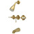 Kingston Brass KB232PL Tub and Shower Faucet, Polished Brass