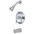 Kingston Brass KB3631AL Restoration Tub & Shower Faucet, Polished Chrome