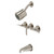 Kingston Brass KBX8138EFL Centurion Three-Handle Tub and Shower Faucet, Brushed Nickel Kingston Brass KBX8138EFL Centurion Three-Handle Tub and Shower Faucet, Brushed Nickel