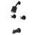 Kingston Brass KBX8145ZX Millennium Two-Handle Tub and Shower Faucet, Oil Rubbed Bronze