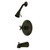 Kingston Brass KB2635BX Metropolitan Tub & Shower Faucet, Oil Rubbed Bronze