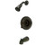 Kingston Brass KB6635CML Manhattan Single-Handle Tub and Shower Faucet, Oil Rubbed Bronze