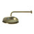Kingston Brass K225K13 Trimscape 10 in. Showerhead with 17 in. Shower Arm, Antique Brass