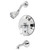 Kingston Brass KB36310PL Restoration Tub & Shower Faucet, Polished Chrome