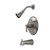 Kingston Brass KB3638NDL NuvoFusion Single-Handle Tub and Shower Faucet, Brushed Nickel