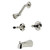 Kingston Brass KB246AKL Duchess Two-Handle Tub and Shower Faucet, Polished Nickel
