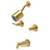 Kingston Brass KBX8147DL Concord Two-Handle Tub and Shower Faucet, Brushed Brass