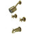 Kingston Brass KBX8143DX Concord Two-Handle Tub and Shower Faucet, Antique Brass